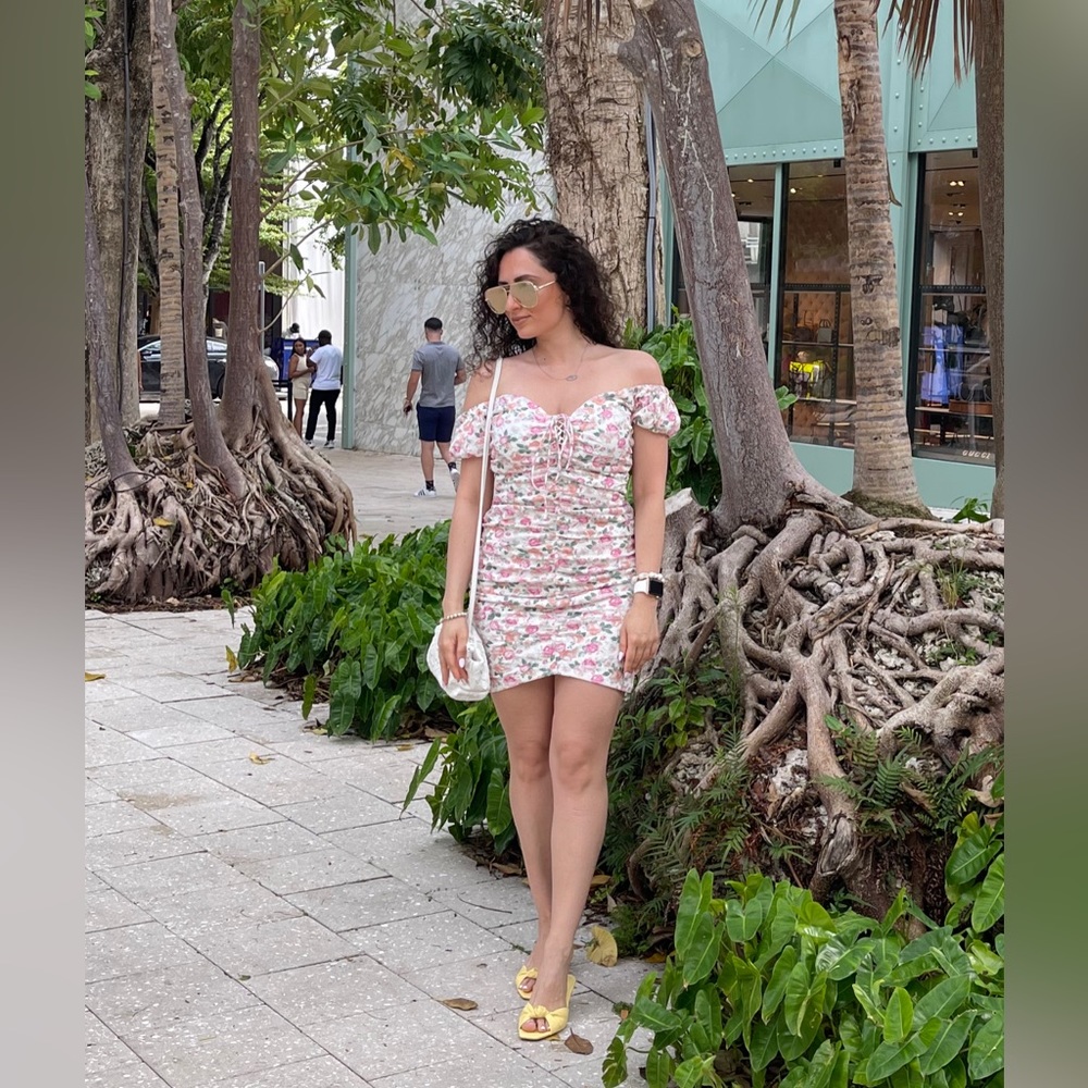 Guess floral mini dress